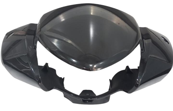 HEAD LIGHT VISOR W/ GLASS FIT FOR ACTIVA 125 BS4 MATTE SILVER-AEROSTAR