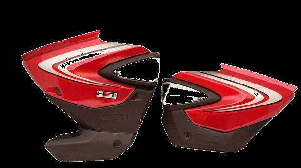 SIDE COWL (SET OF 6) FIT FOR SHINE DX COMBI BRAKE RED-AEROSTAR
