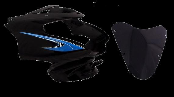 HLV STAR CVTI 110 HORSE TP BK/BLUE-AEROSTAR