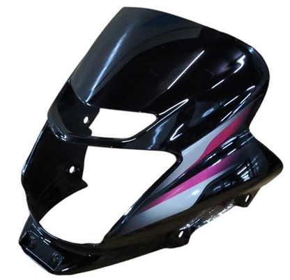 HEAD LIGHT VISOR FIT FOR PLATINA DRL COMFORTEC BLACK WITH PURPLE STICKER-AEROSTAR