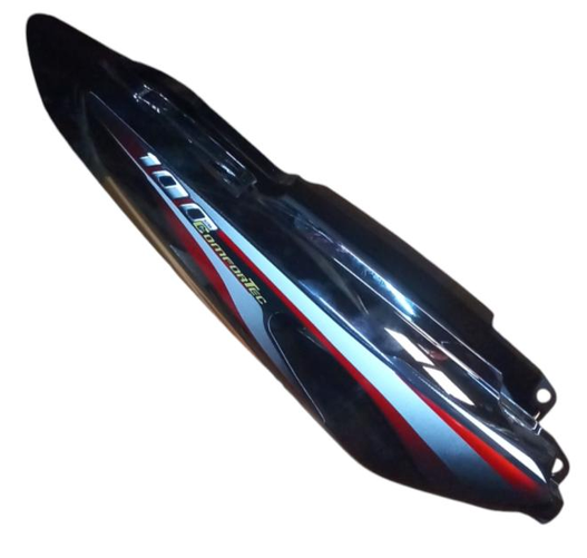 REAR COWL SET FIT FOR PLATINA DRL COMFORTEC BLACK WITH RED STICKER-AEROSTAR