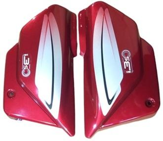 SIDE COWL SET FIT FOR SPLENDOR PLUS  BLACK WITH SILVER& BLUE  102 OLD STICKER (ONE SIDE SCREW FITTING)-AEROSTAR