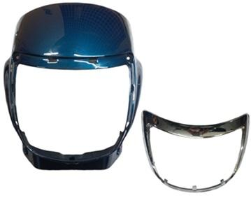 HEAD LIGHT VISOR W/GARNISH FIT FOR RADEON DARK BLUE-AEROSTAR