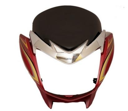 REAR COWL SET (SMALL PLATE) FIT FOR SPLENDOR PLUS BS6 100 MILLION EDITION 2021 CB RED WITH STK-AEROSTAR