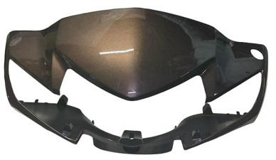 HEAD LIGHT VISOR FIT FOR PLATINA DRL COMFORTEC BLACK WITH RED STICKER-AEROSTAR