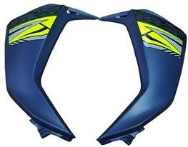 TPFC (SET OF 2) FIT FOR NTORQ METALLIC BLUE WITH RED & WHITE STICKER-AEROSTAR