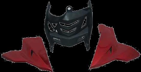 Engine Guard + Lower Guard Apache N/M 160/180 Red-AEROSTAR