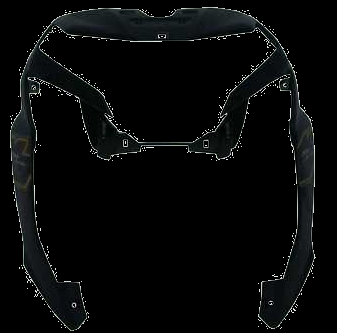 Front Cover Dio Bs6 Black With Yellow Sticker-AEROSTAR