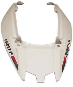 REAR COWL SET FIT FOR PULSAR 220F (2022) WHITE ( BLACK & RED STICKER)-AEROSTAR
