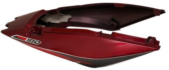 REAR COWL SET FIT FOR PULSAR 180 (2022) COCKTAIL RED (BLACK & WHITE STICKER)-AEROSTAR