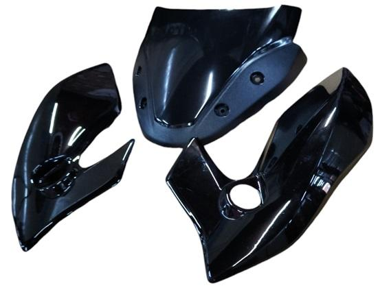 HEAD LIGHT VISOR WITH GLASS FIT FOR UNICORN 160 WHITE-AEROSTAR