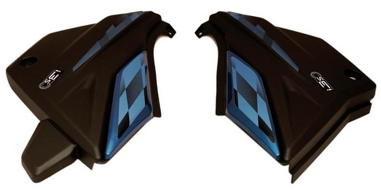 SIDE COWL (SET OF 4) FIT FOR GLAMOUR XTEC RED WITH WIHTE STICKER-AEROSTAR