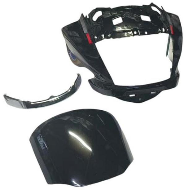 HEAD LIGHT VISOR FIT FOR HF DELUXE BS6 (2023) NEW FITTING BLACK WITHOUT STICKER-AEROSTAR