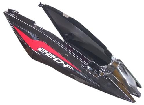 REAR COWL (SET OF 3) FIT FOR APACHE RTR 180 ABS (2019) MATTE RED WITH STICKER-AEROSTAR