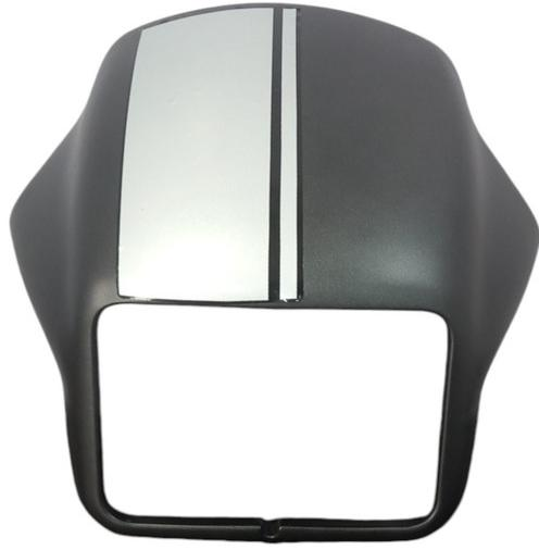 HEAD LIGHT VISOR FIT FOR SPLENDOR PLUS 01 EDITION MATTE GREY WITH STICKER-AEROSTAR