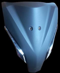 NOSE FIT FOR ACTIVA 6G MATTE BLACK WITH GARNISH-AEROSTAR