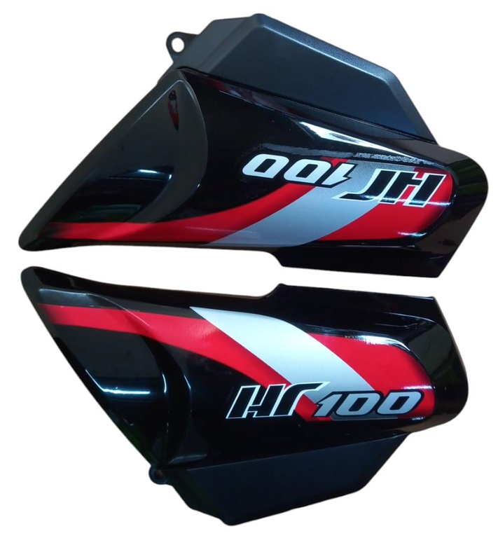 SIDE COWL SET FIT FOR HF-100 BLACK WITH RED STICKER-AEROSTAR
