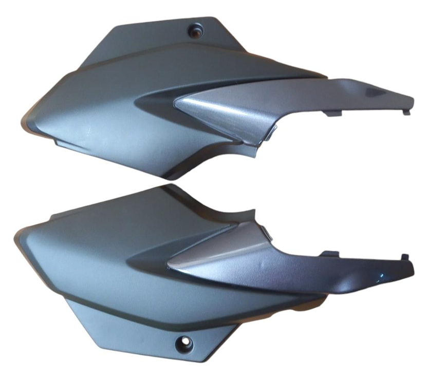 REAR COWL FIT FOR SPLENDOR BS7 (2023) BLACK WITH BLUE STICKER-AEROSTAR