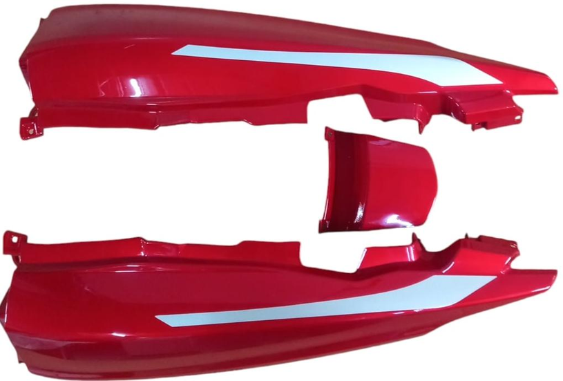 REAR COWL (SET OF 3) FIT FOR GLAMOUR XTEC MATTE GREY-AEROSTAR