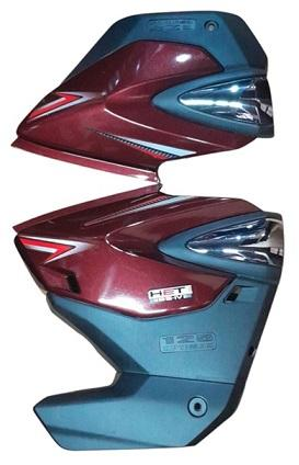 SIDE COWL (SET OF 6) FIT FOR SHINE DX COMBI BRAKE (TYPE-2) GREY WITH STICKER-AEROSTAR