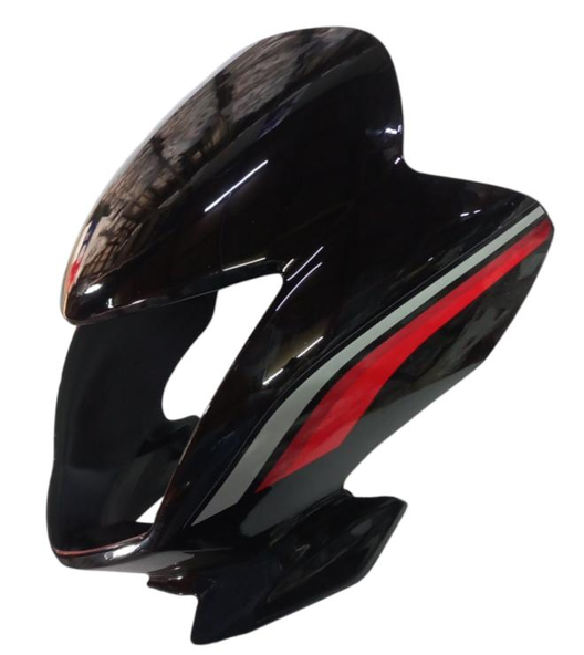 VISOR FIT FOR SHINE-100  BLACK WITH RED STICKER-AEROSTAR