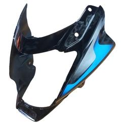 HEAD LIGHT VISOR FIT FOR PLATINA COMFORTEC 110 2021) MATTE GREY WITH WHITE STICKER-AEROSTAR