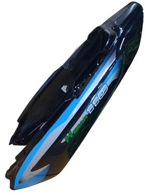 REAR COWL FIT FOR PULSAR 220F (2024) BLACK WITH BLUE STICKER-AEROSTAR