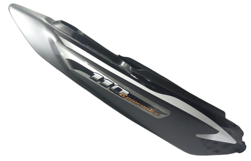 REAR COWL SET FIT FOR PLATINA COMFORTEC 110 (2021) MATTE GREY WITH WHITE STICKER-AEROSTAR