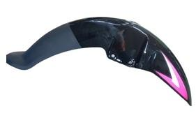 FRONT FENDER FIT FOR PLATINA 110, H GEAR BLACK WITH PURPLE STICKER-AEROSTAR