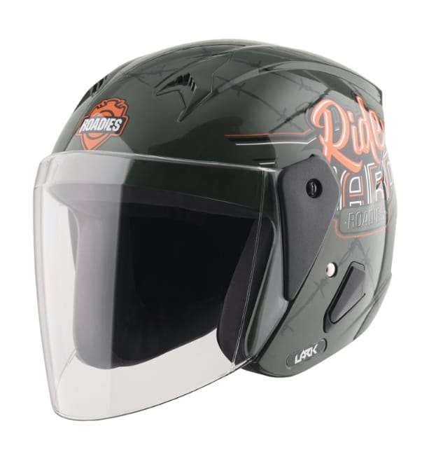 LARK DX ROADIES RIDE HARD BGREEN/ORNG-VEGA